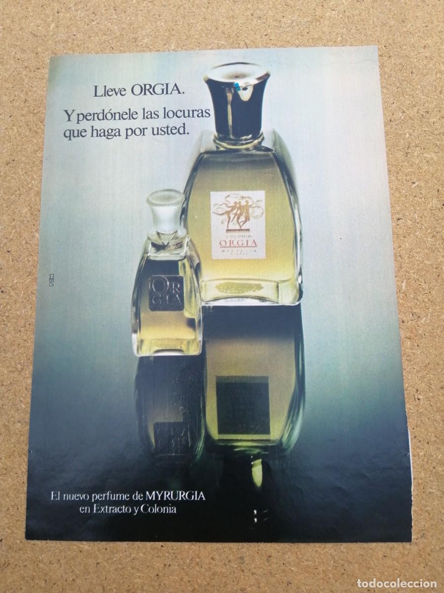 Otros art&iacute;culos de coleccionismo en papel: ANUNCIO. ORGIA, PERFUME MYRURGIA