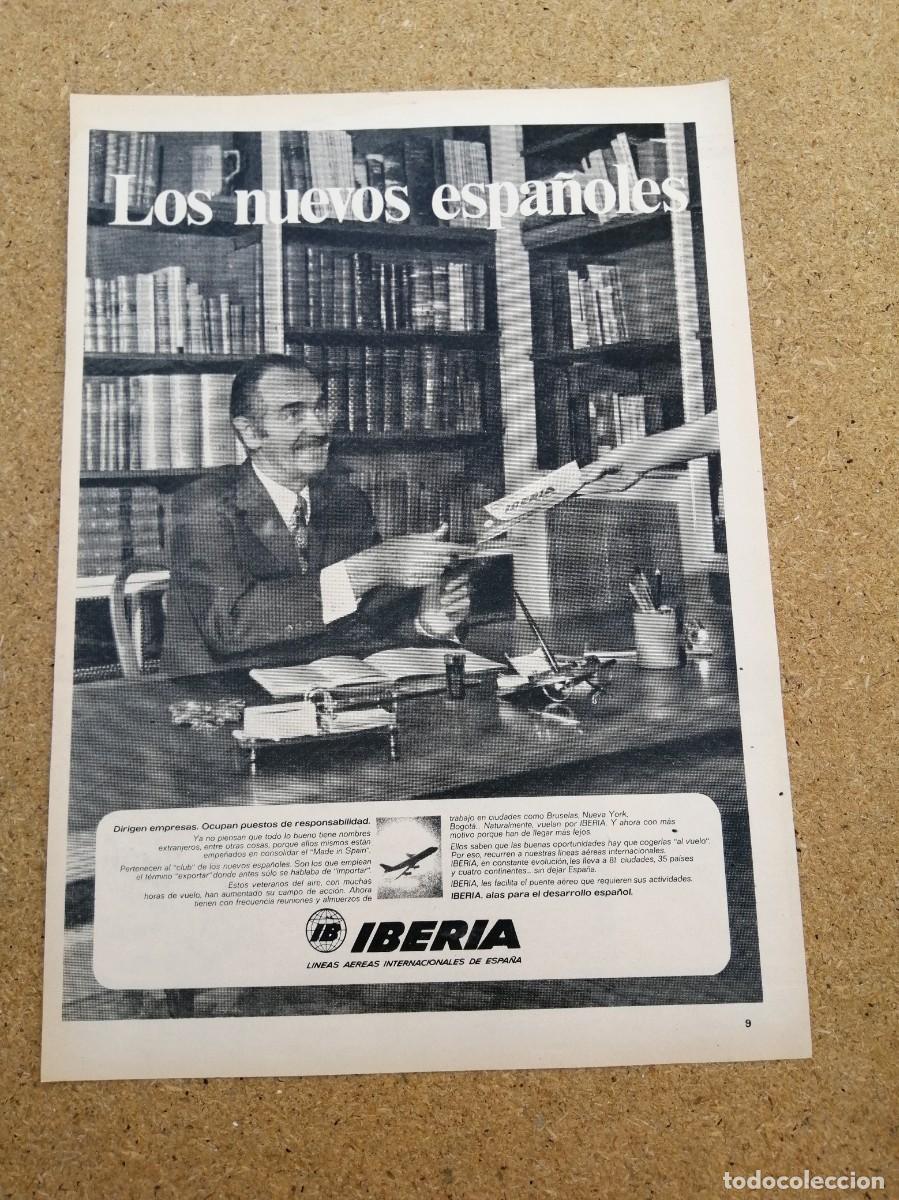 Otros art&iacute;culos de coleccionismo en papel: ANUNCIO. IBERIA, LINEAS AEREAS INTERNACIONALES DE ESPA&Ntilde;A