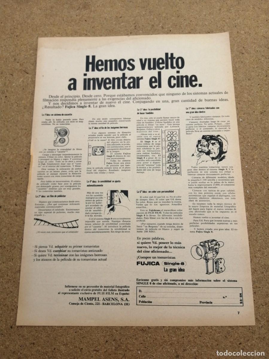 Otros art&iacute;culos de coleccionismo en papel: ANUNCIO. TOMAVISTAS FUJICA