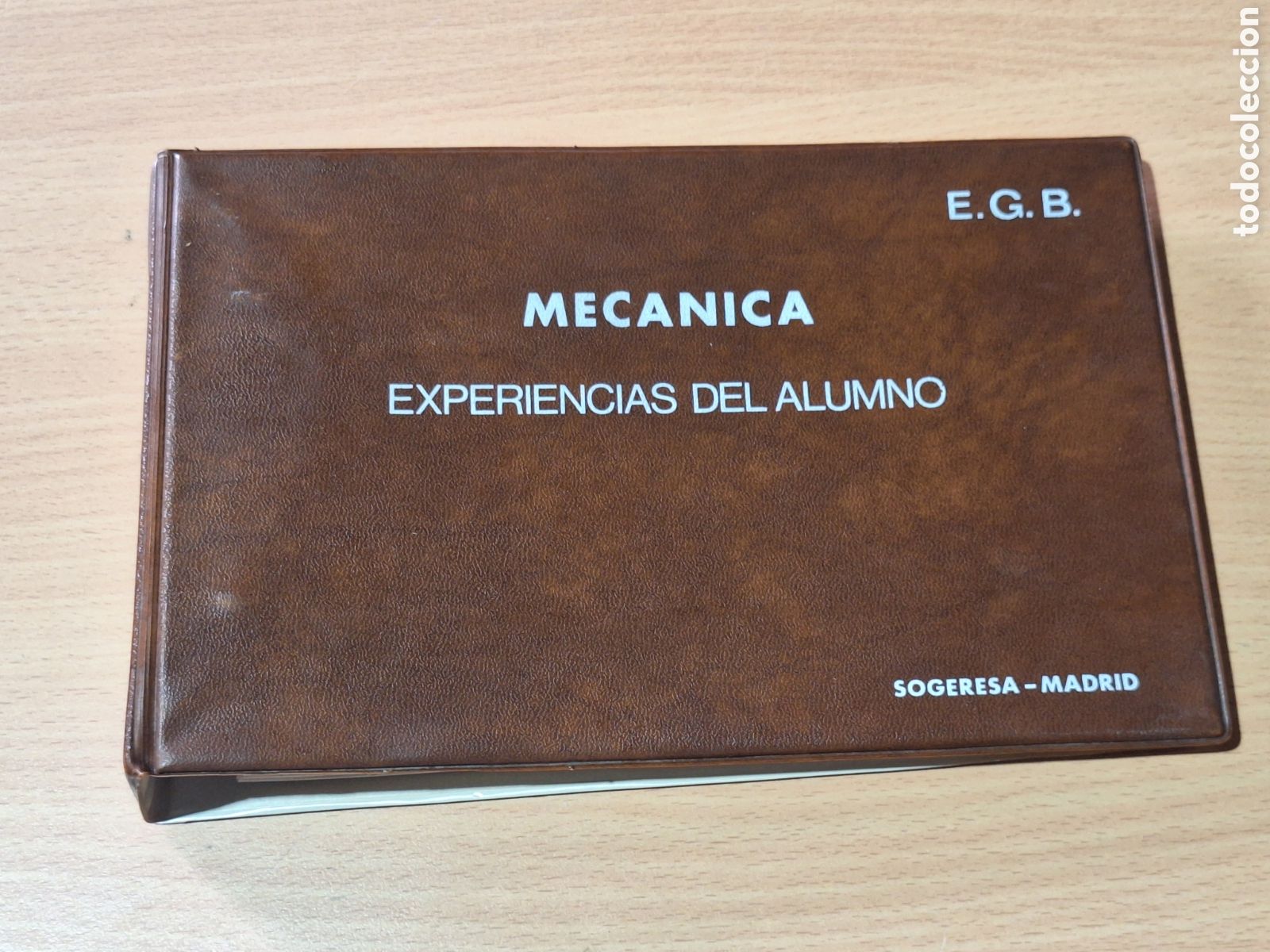 Otros art&iacute;culos de coleccionismo en papel: Archivador Mec&aacute;nica . Experiencias del alumno . Sogeresa - Madrid. E.G.B . 30 hojas plastificadas
