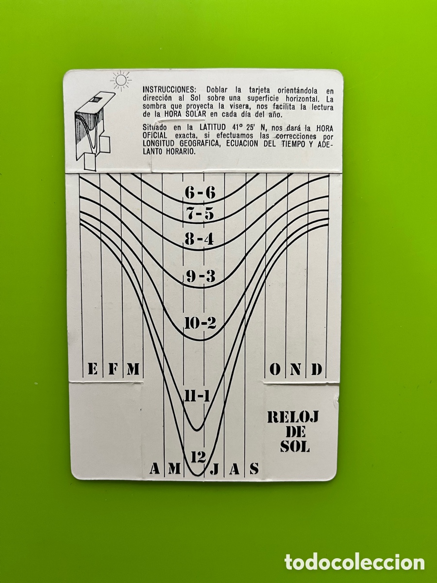 Otros art&iacute;culos de coleccionismo en papel: RELOJ DE SOL - SEMPER GNOMON - Foto 2
