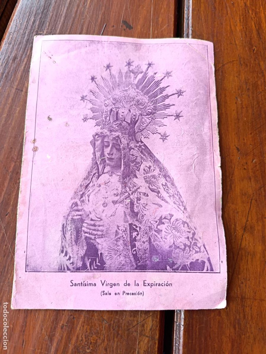 Otros art&iacute;culos de coleccionismo en papel: DIPTICO HORARIOS E ITINERARIOS DE PROCESIONES SEMANA SANTA. MALAGA, 1939.