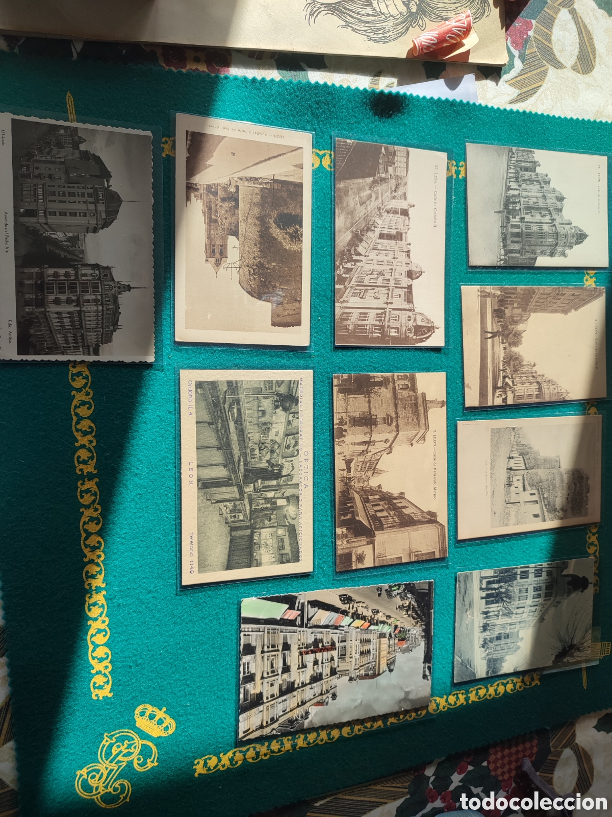 Otros art&iacute;culos de coleccionismo en papel: Raras postales de Le&oacute;n antiguas