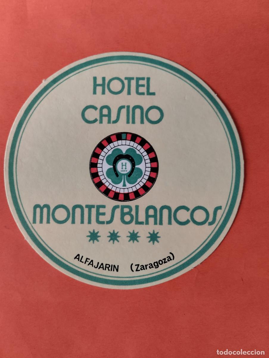 Altri oggetti di carta: KOO - POSAVASOS HOTEL CASINO MONTESBLANCOS. ALFAJARIN ZARAGOZA.