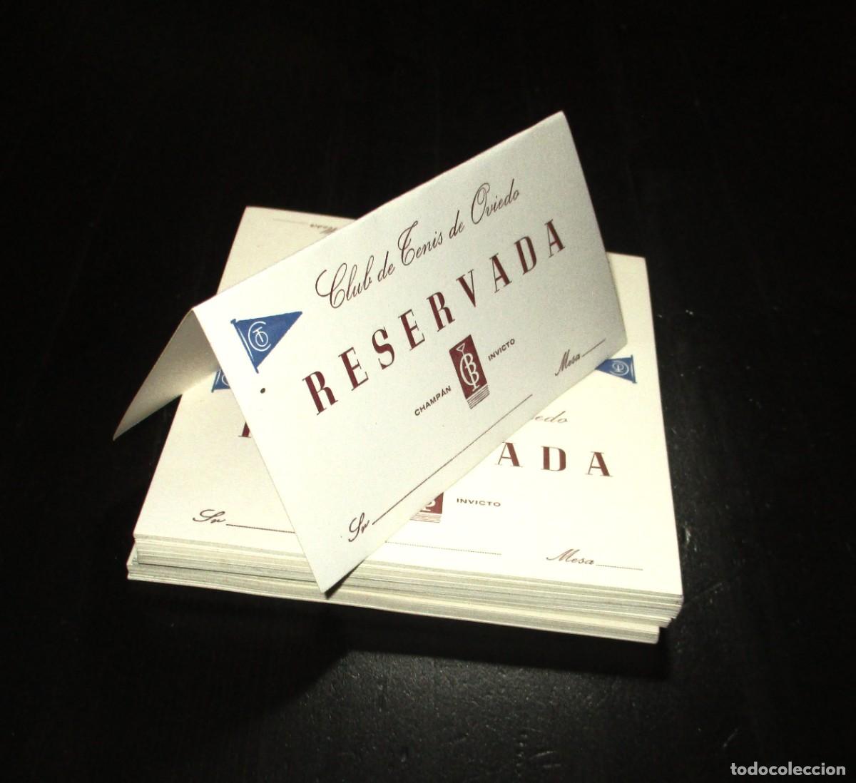 Outros artigos de papel: CLUB DE TENIS DE OVIEDO. 50 TARJETAS DE RESERVA DE MESA. CHAMP&Aacute;N INVICTO. PAR&Eacute;S BALT&Aacute;. A&Ntilde;OS 40.