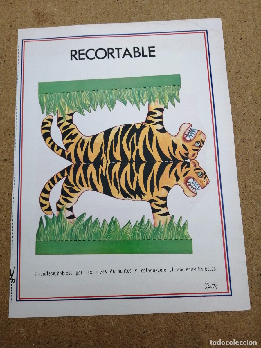 Otros art&iacute;culos de coleccionismo en papel: HOJA RECORTABLE. TIGRE
