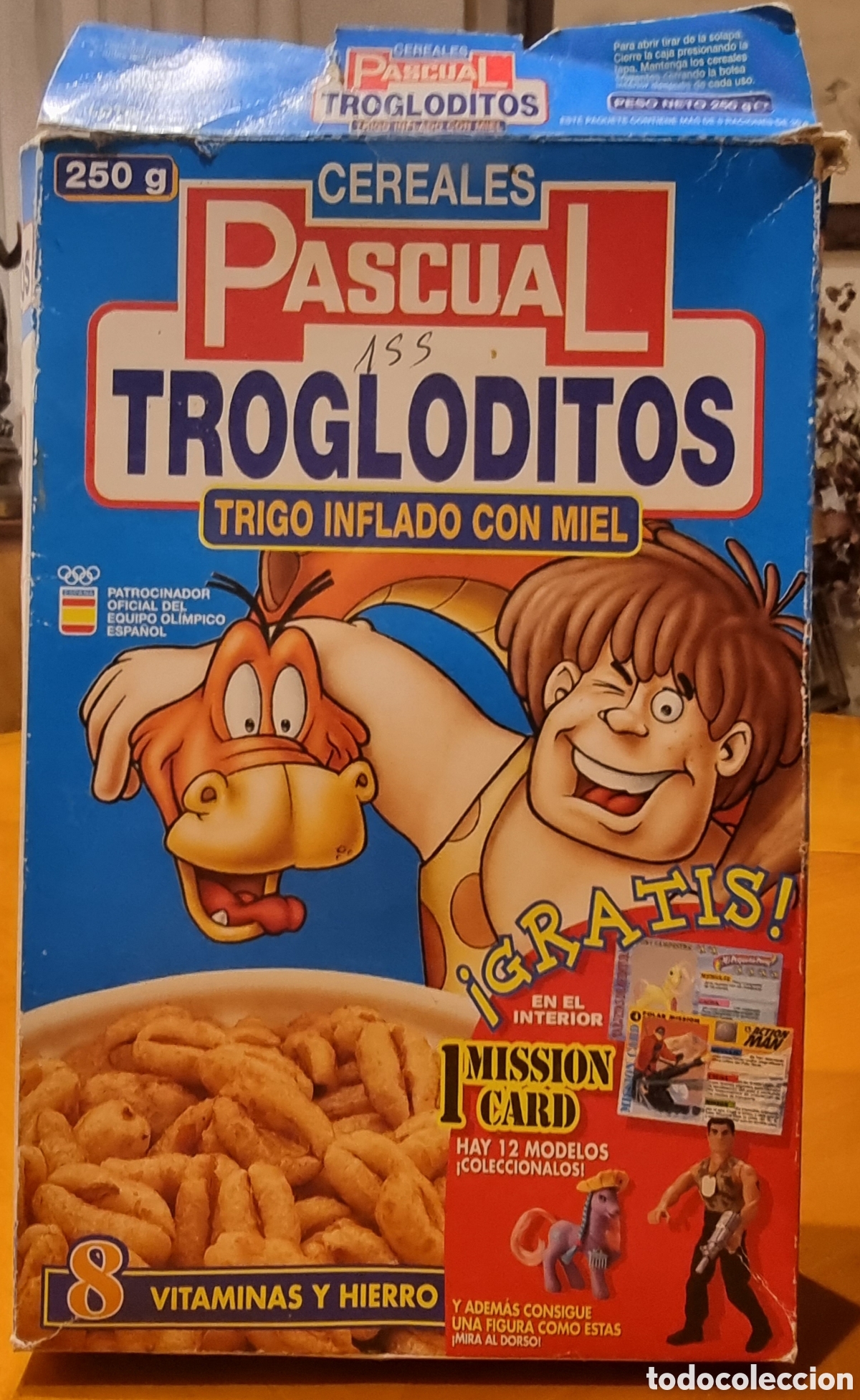 Otros art&iacute;culos de coleccionismo en papel: Caja Cereales Pascual Action Man Little Pony peque&ntilde;o pone a&ntilde;os 90 en pesetas buen estado