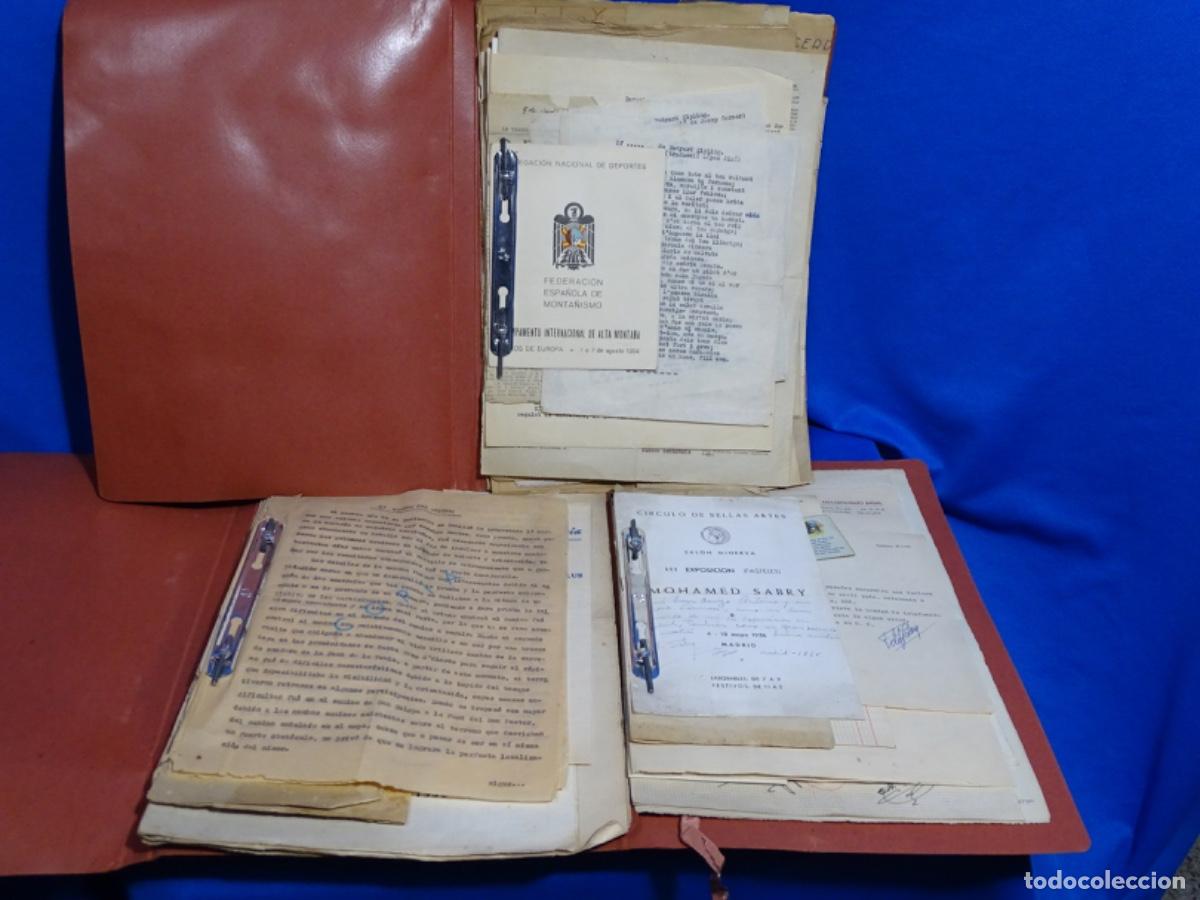 Sammelleidenschaft Andere Papierartikel: TRES CARPETAS CON DOCUMENTOS EXCURSIONISTAS A&Ntilde;OS 50. SALVOCONDUCTOS, CARNETS, MAPAS, CARTELES,CARTAS