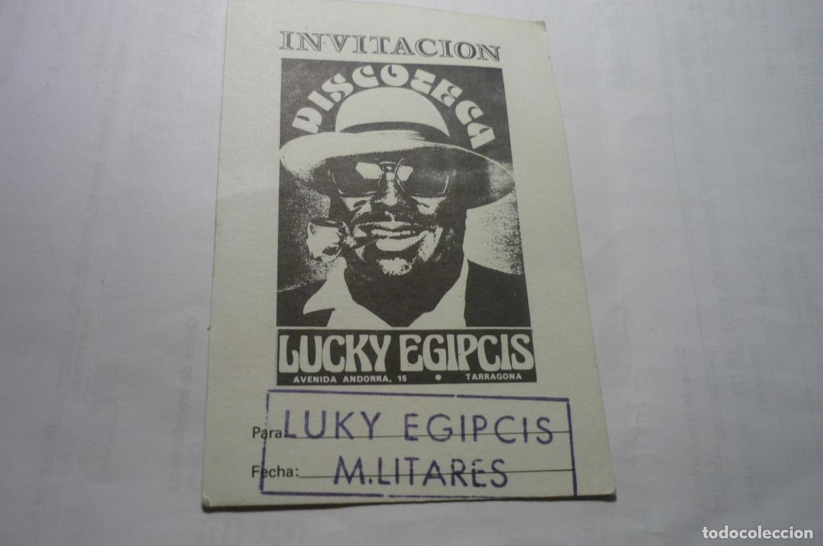 Otros art&iacute;culos de coleccionismo en papel: tarjeta invitacion tarragona dicoteca lucky egipcis