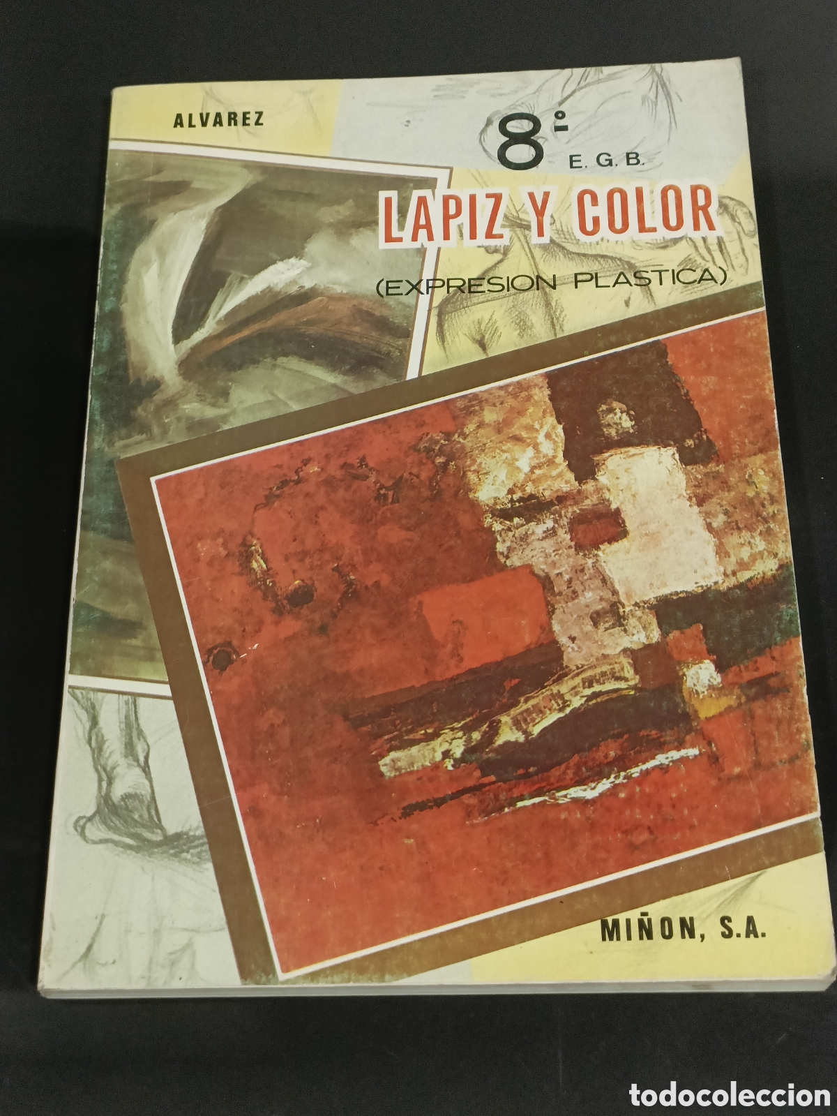 Otros art&iacute;culos de coleccionismo en papel: Vintage 1982 libro texto escolar de EGB L&aacute;piz y Color, Mi&ntilde;on &Aacute;lvarez