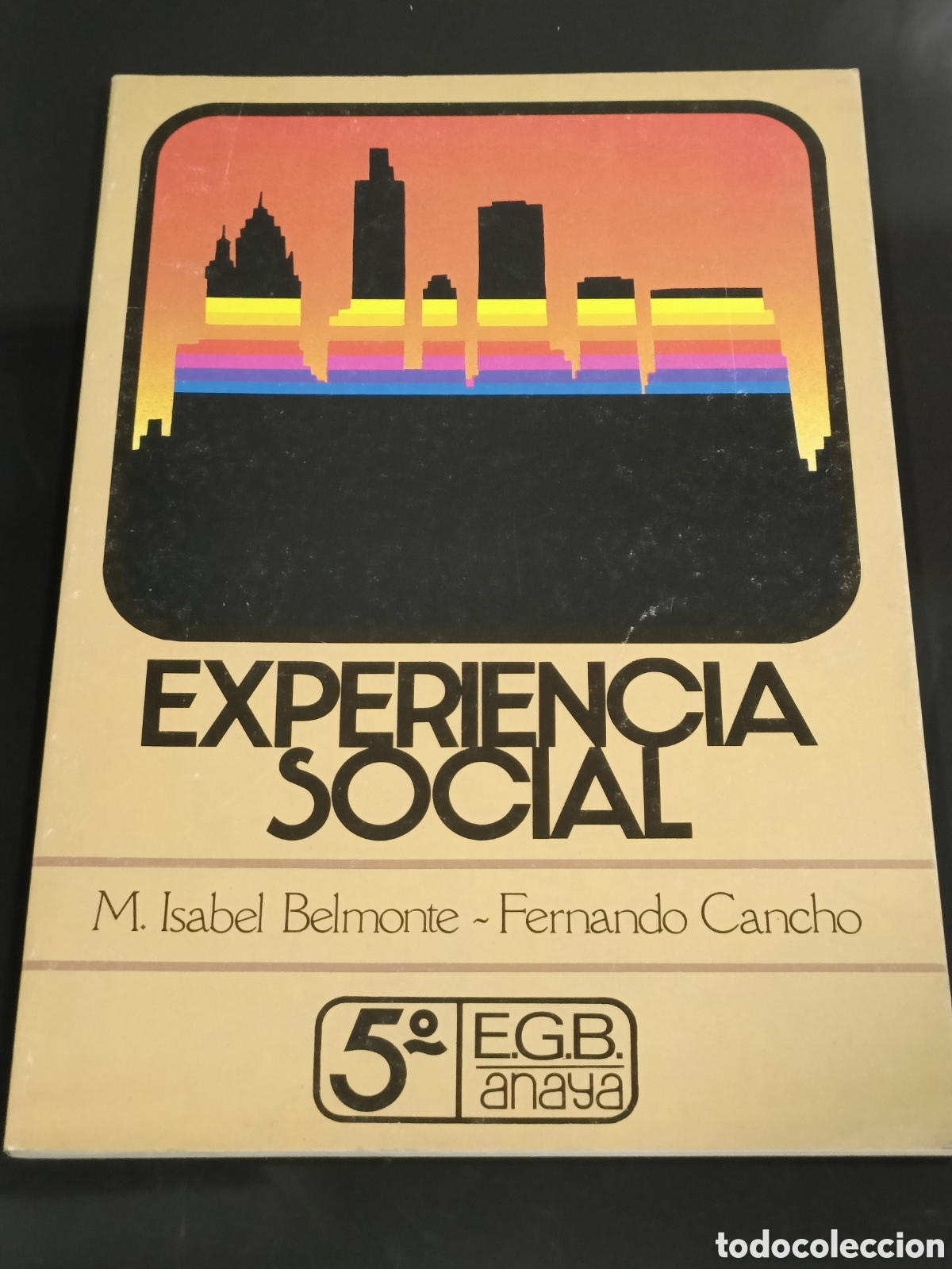 Otros art&iacute;culos de coleccionismo en papel: Vintage 1983 libro de texto &rdquo;Experiencia Social&rdquo; de 5&ordm; de E.G.B.