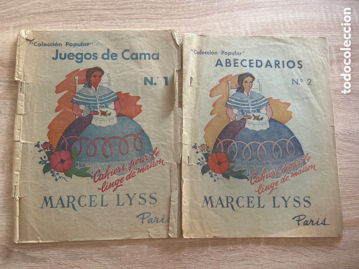Otros art&iacute;culos de coleccionismo en papel: Colecci&oacute;n popular juegos de cama 1 abecedarios 2 Marcel lyss