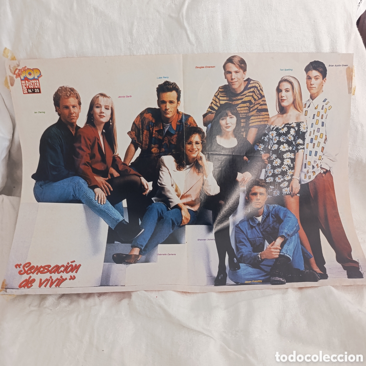 Otros art&iacute;culos de coleccionismo en papel: P&oacute;ster doble original Super Pop a&ntilde;os 90 - Sensaci&oacute;n de Vivir / Joe McIntyre (NKOTB)