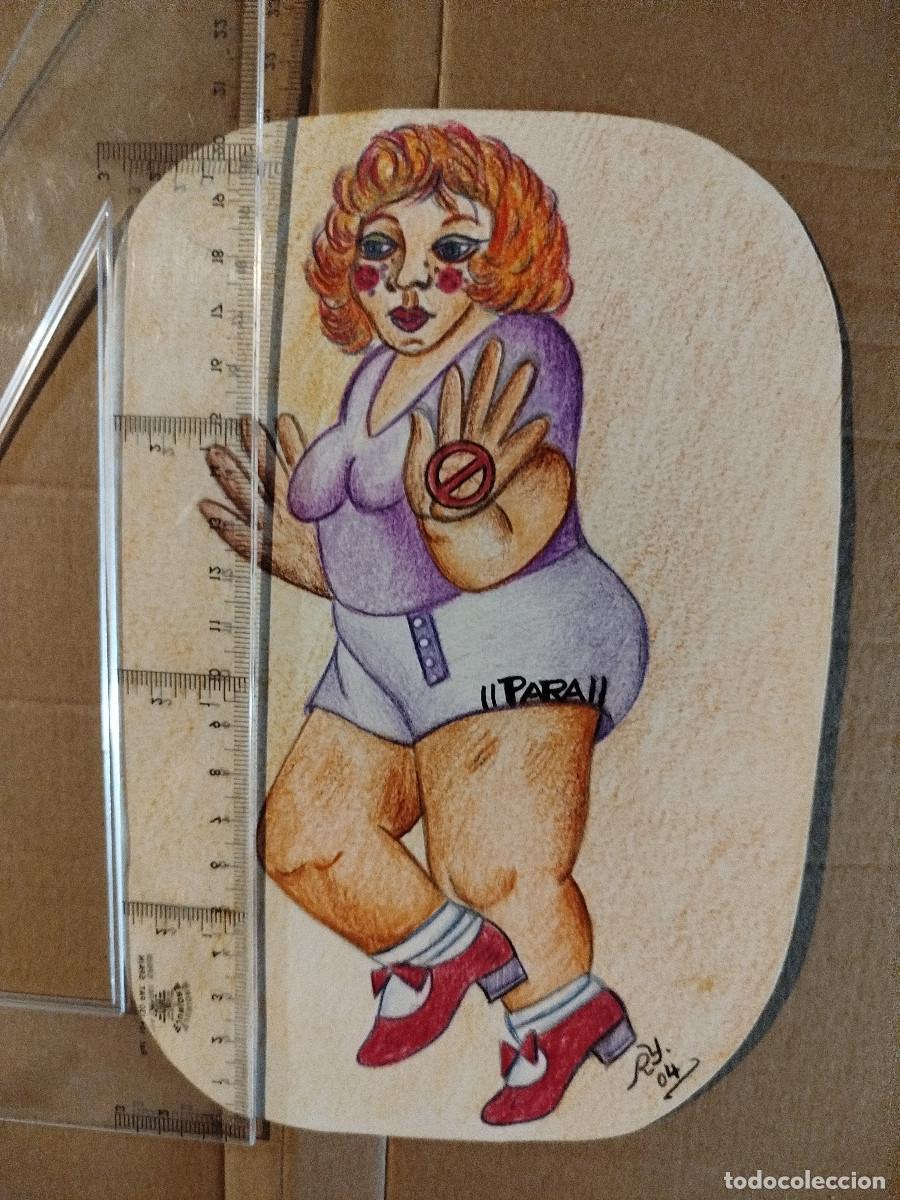 Otros art&iacute;culos de coleccionismo en papel: Dibujo lapices original retro