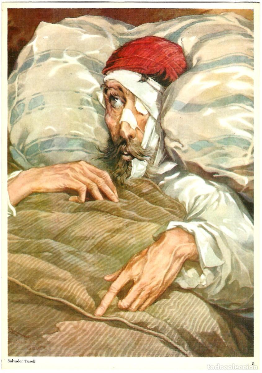 Otros art&iacute;culos de coleccionismo en papel: SALVADOR TUSELL JUAN PERUCHO AL DORSO DON QUIJOTE DE LA MANCHA 1968 LAMINA ENTELADA 30X21 M57