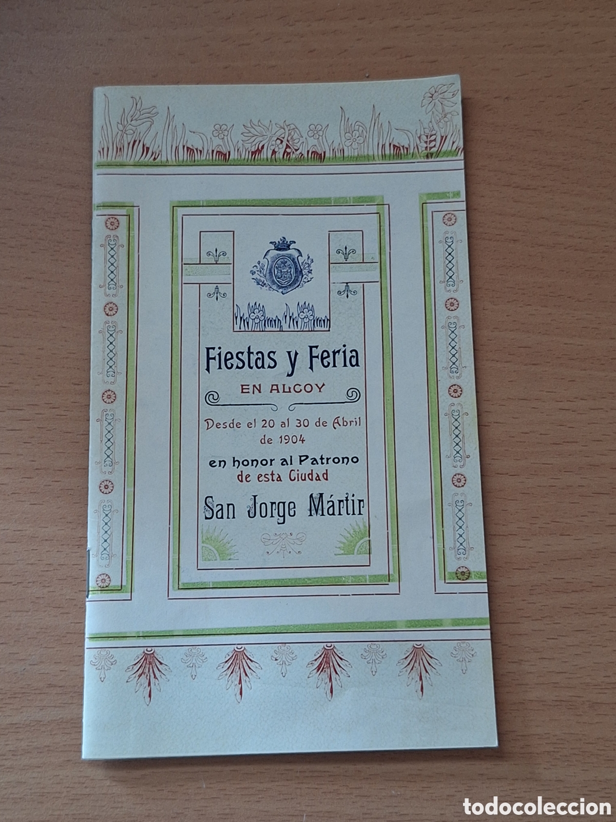 Otros art&iacute;culos de coleccionismo en papel: Fiestas y feria en Alcoy 1904 . Reproducci&oacute;n facs&iacute;mil.
