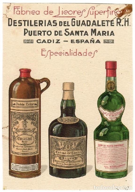 Sammelleidenschaft Andere Papierartikel: F&aacute;brica de Licores Superfinos - Destiler&iacute;as del Guadalete R. H. Especialidades Puerto de Santa Mar&iacute;a
