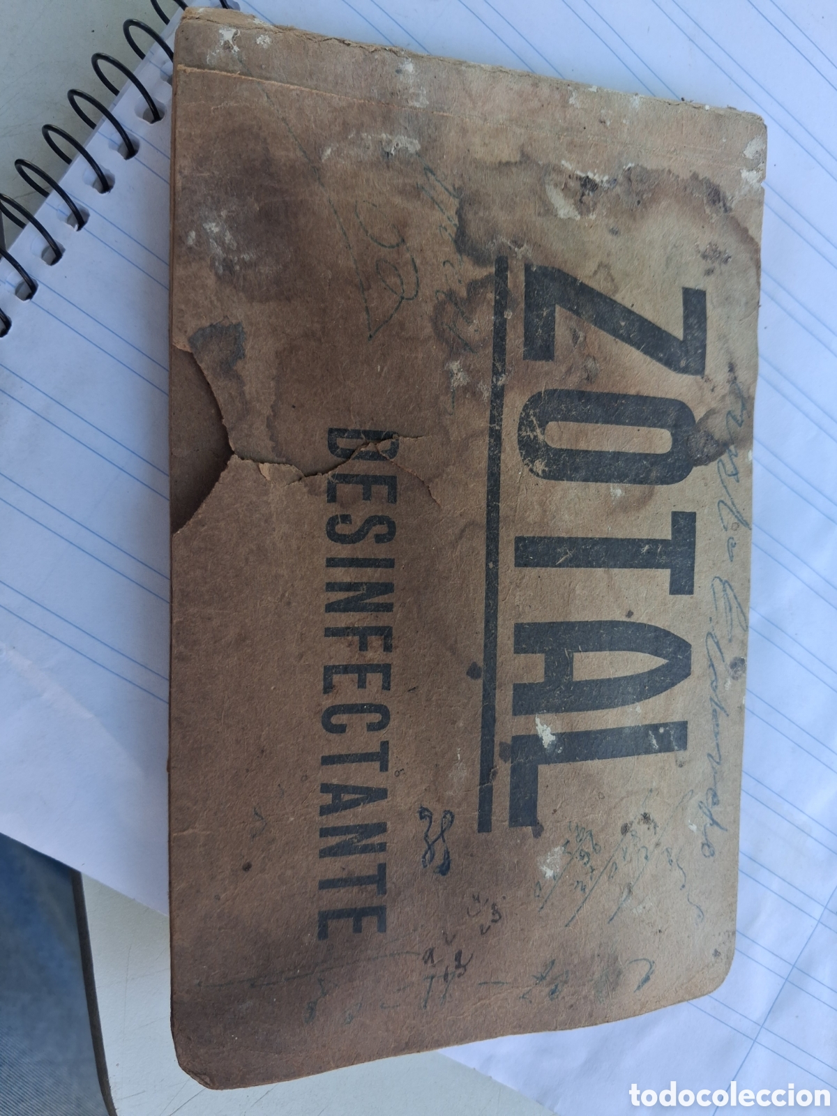 Otros art&iacute;culos de coleccionismo en papel: ANTIGUO LIBRO DE REGRISTRO DE ZOTAL