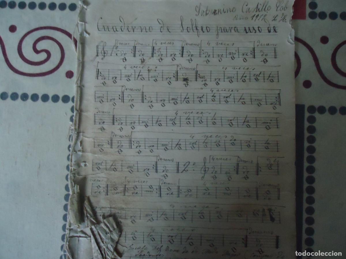 Sammelleidenschaft Andere Papierartikel: CUADERNO DE SOLFEO DEL A&Ntilde;O 1919