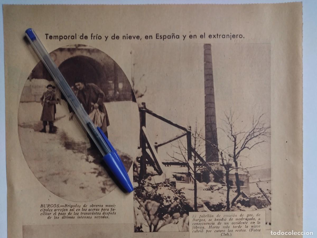 Otros art&iacute;culos de coleccionismo en papel: BURGOS EL PABELL&Oacute;N DE EMISI&Oacute;N DE GAS SE HUNDE POR ACCIDENTE TEMPORAL DE NIEVE RECORTE PRENSA 1935