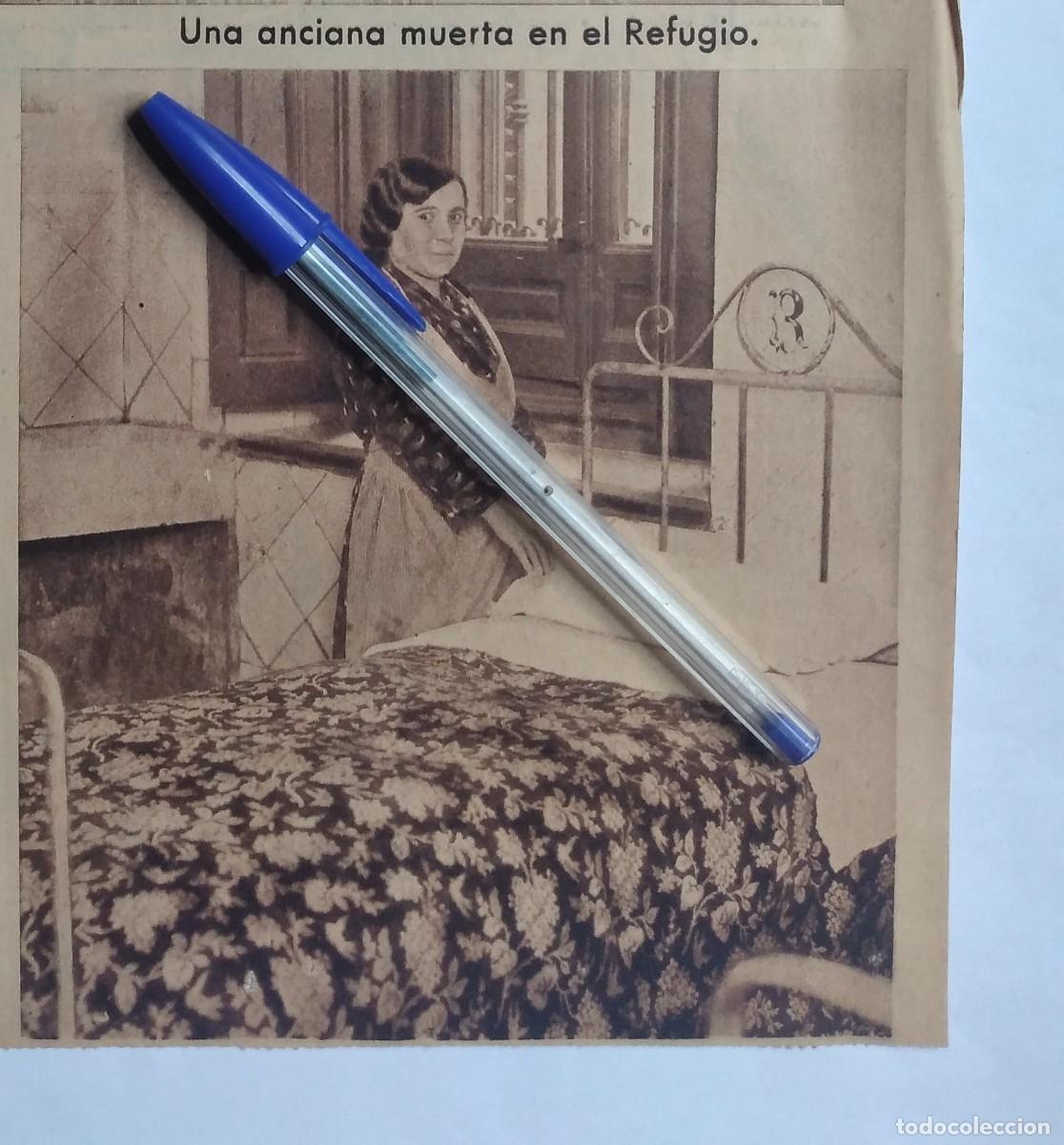 Otros art&iacute;culos de coleccionismo en papel: HERMANDAD DEL REFUGIO DE LA CORREDERA BAJA TERESA MART&Iacute;NEZ ROCAFULL APARECE MUERTA EN LA CAMA 1935