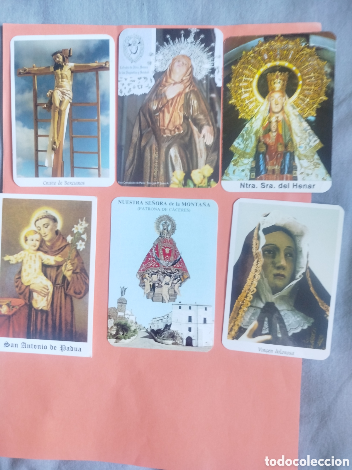 Otros art&iacute;culos de coleccionismo en papel: 6 tarjetasreligiosas