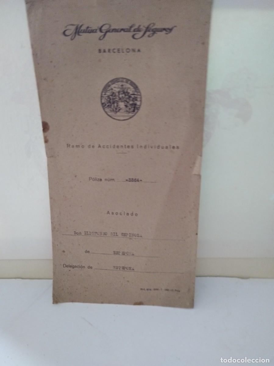 Otros art&iacute;culos de coleccionismo en papel: SOBRE MUTUA G- DE SEGUROS BARCELONA IDELFONSO GIL ESPINOSA ESTEPONA 1941