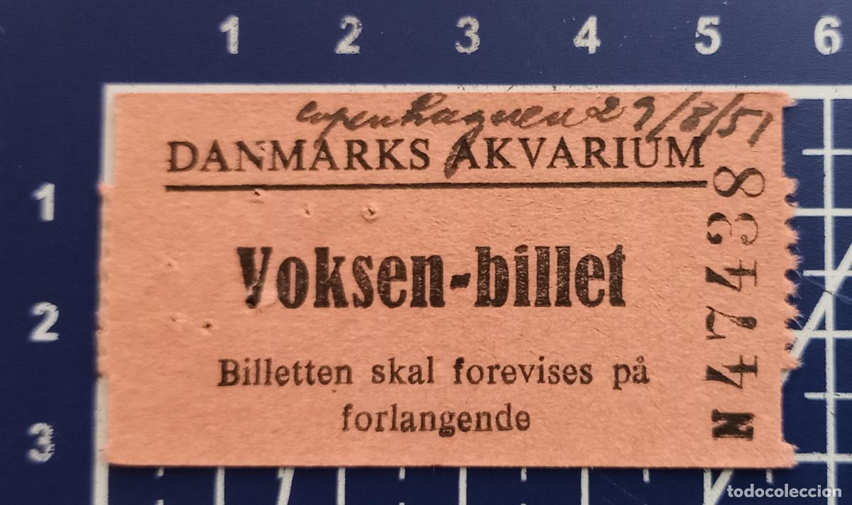 Altri oggetti di carta: ENTRADA/TIQUET - DANMARKS AKVARIUM - COPENHAGUEN - 1951