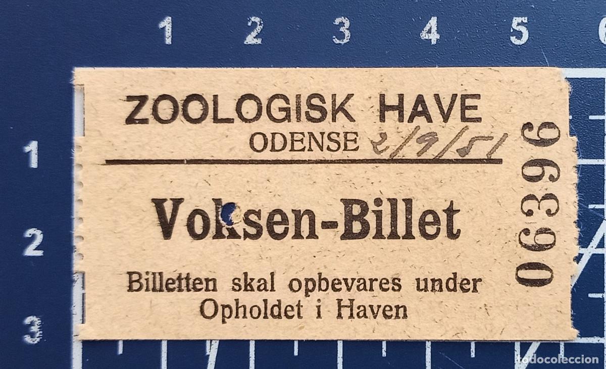 Paper Collecting Others: ENTRADA/TIQUET - ZOOLOGISK HAVE - ODENSE - 1951
