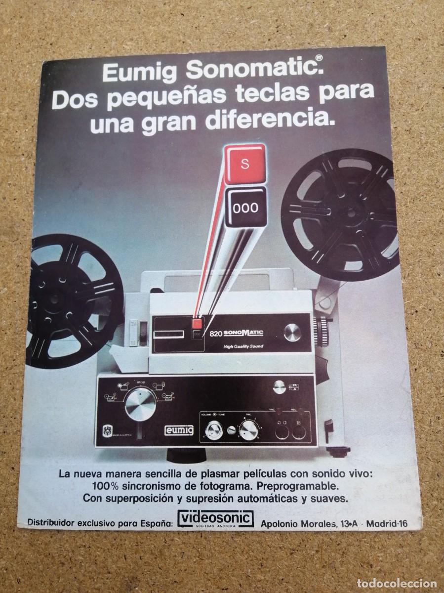 Otros art&iacute;culos de coleccionismo en papel: ANUNCIO. PROYECTORES EUMIG