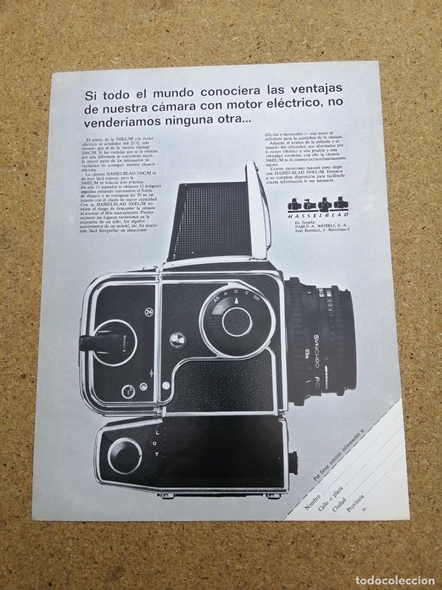 Otros art&iacute;culos de coleccionismo en papel: ANUNCIO. CAMARA FOTOGRAFICA HASSELBLAD