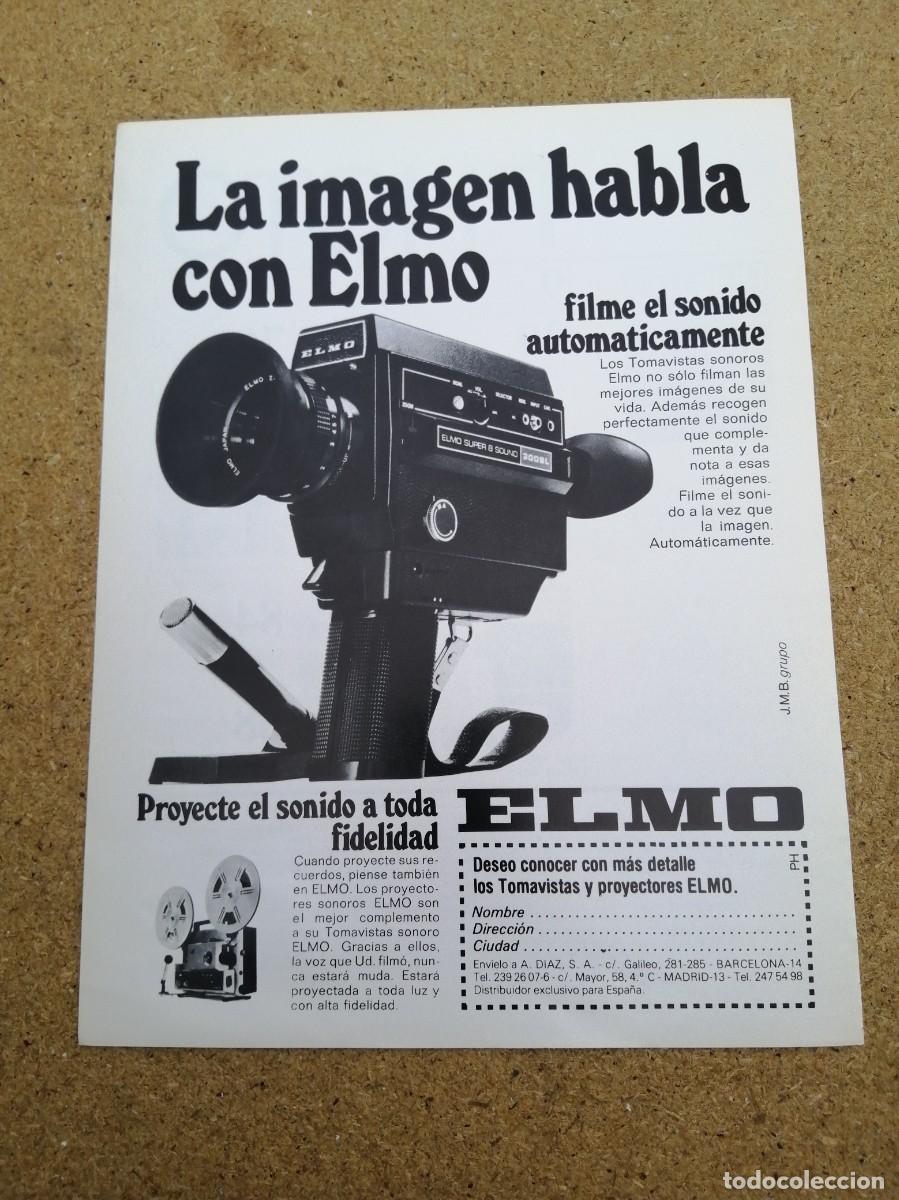 Otros art&iacute;culos de coleccionismo en papel: ANUNCIO. TOMAVISTAS Y PROYECTORES ELMO