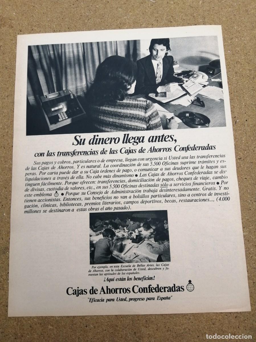 Otros art&iacute;culos de coleccionismo en papel: ANUNCIO. CAJAS DE AHORROS CONFEDERADAS