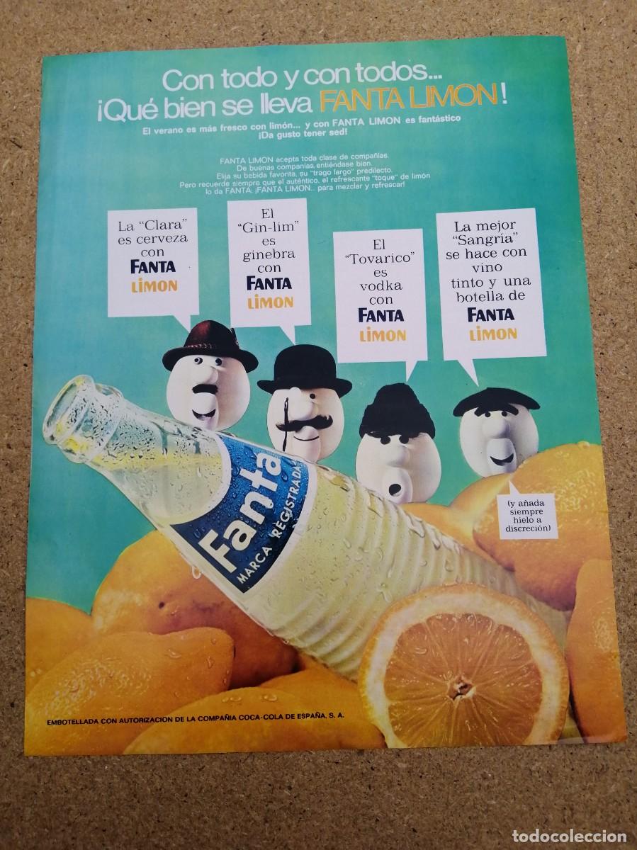 Otros art&iacute;culos de coleccionismo en papel: ANUNCIO. FANTA LIMON
