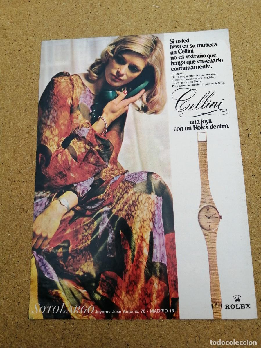 Otros art&iacute;culos de coleccionismo en papel: ANUNCIO. ROLEX - CELLINI