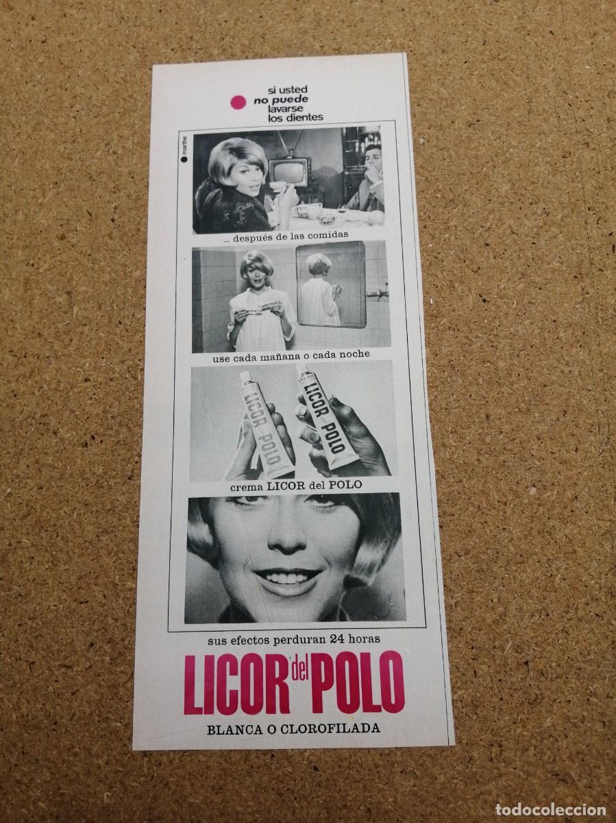 Otros art&iacute;culos de coleccionismo en papel: ANUNCIO. LICOR DEL POLO