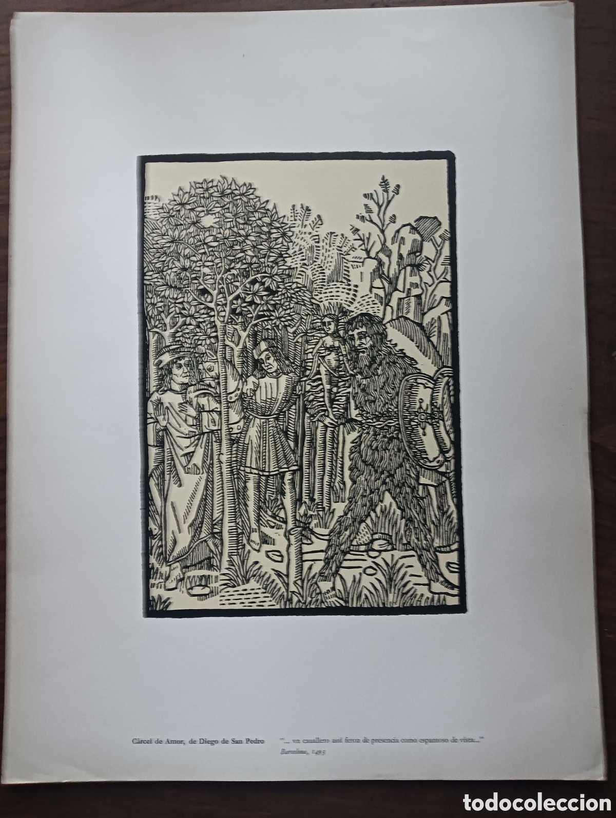 Otros art&iacute;culos de coleccionismo en papel: Lote 11 L&aacute;minas Facs&iacute;mil C&aacute;rcel de Amor (Diego de San Pedro)