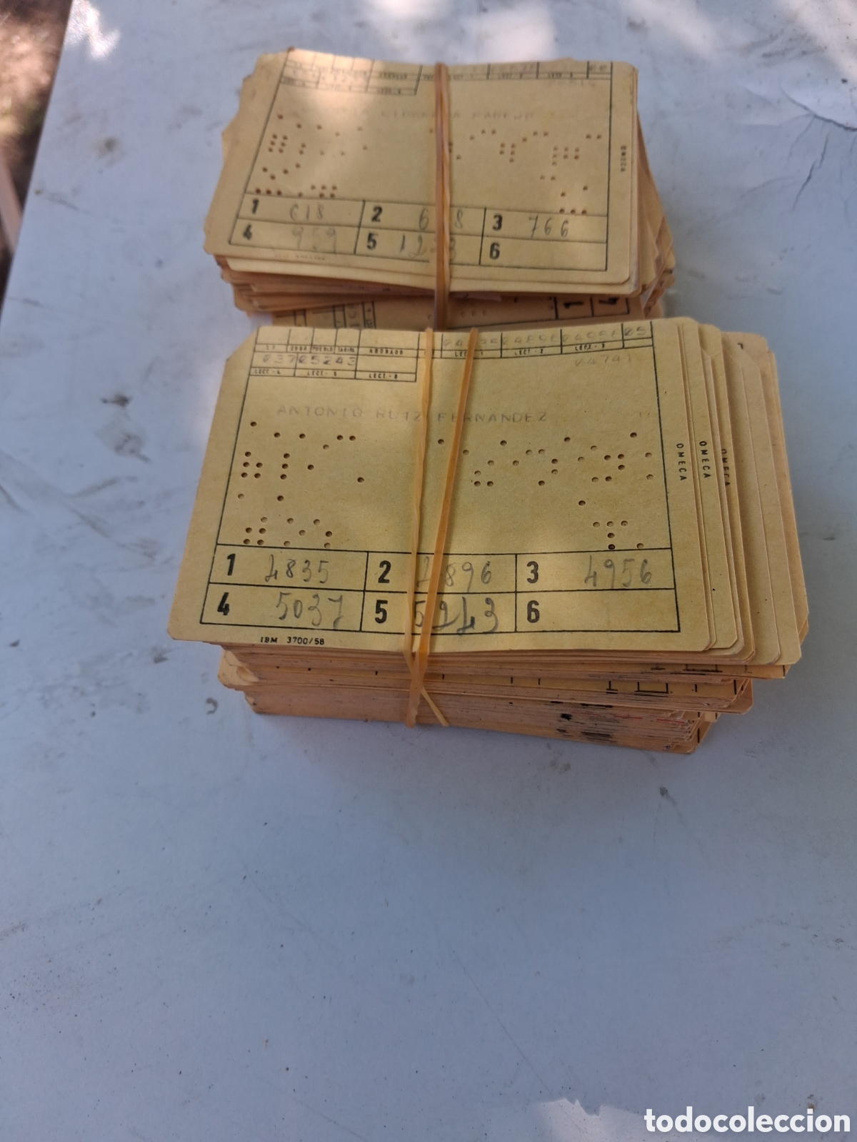 Otros art&iacute;culos de coleccionismo en papel: LOTE DE TARJETAS PERFORADAS PUNCH CARDS