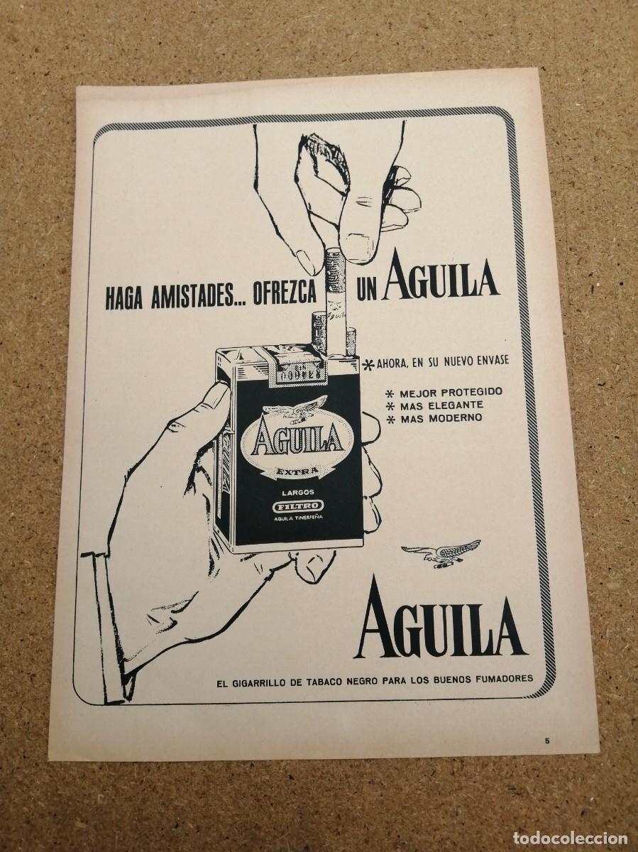 Otros art&iacute;culos de coleccionismo en papel: ANUNCIO. CIGARRILLOS AGUILA