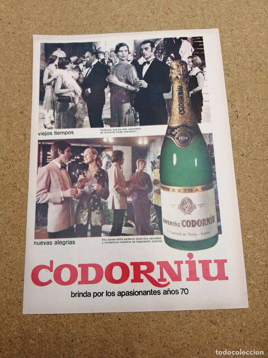 Otros art&iacute;culos de coleccionismo en papel: ANUNCIO. CAVA CODORNIU