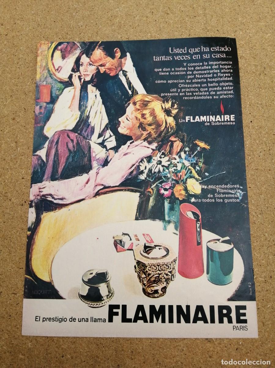 Otros art&iacute;culos de coleccionismo en papel: ANUNCIO. ENCENDEDORES FLAMINAIRE