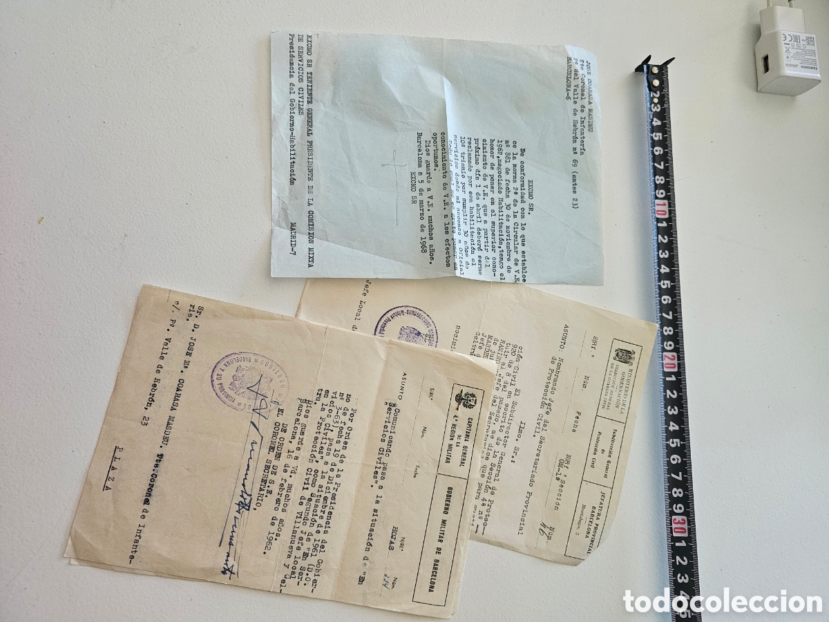Paper Collecting Others: Lote de Documentos Oficiales e Hist&oacute;ricos &ndash; Gobierno Militar de Barcelona y Protecci&oacute;n Civil (1962-1