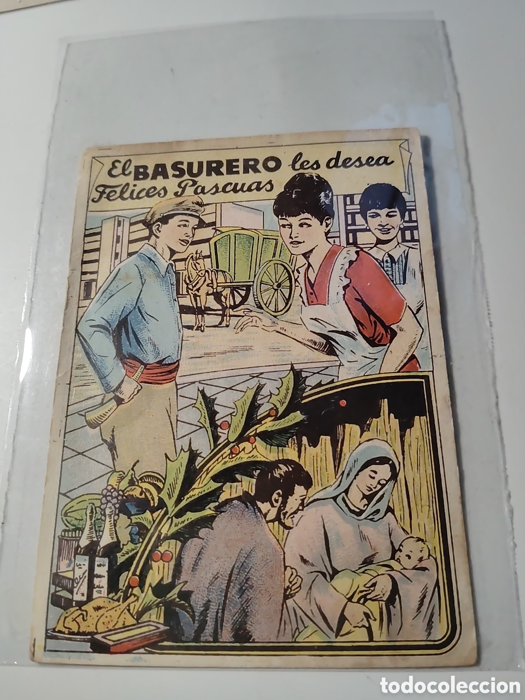 Paper Collecting Others: 2962. El basurero les desea felices fiestas. Alsina. Dep. Legal N&deg; B-22042-1962