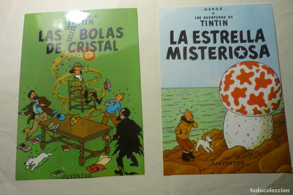 Otros art&iacute;culos de coleccionismo en papel: lote folletos tipo papel brillante -tama&ntilde;o postal -- aventuras de tin tin - juventud