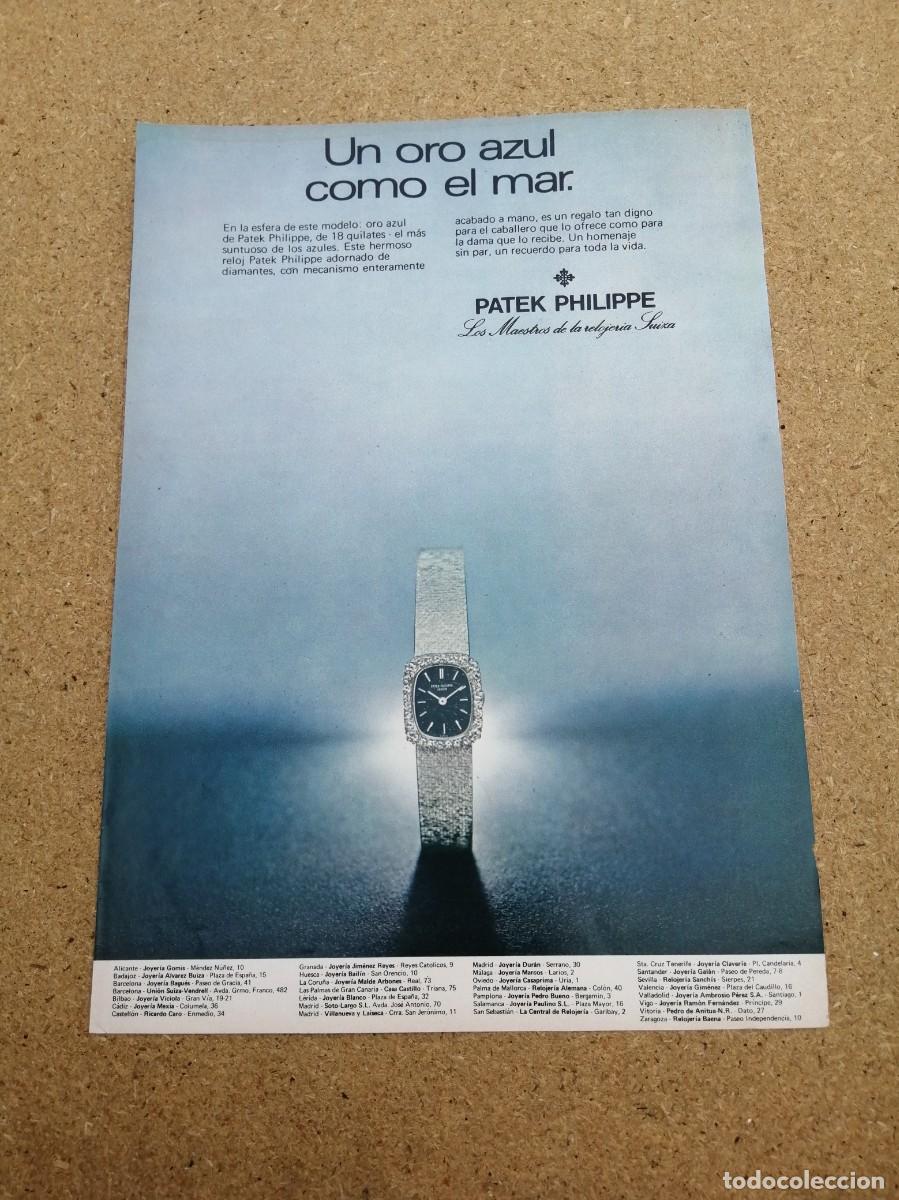 Otros art&iacute;culos de coleccionismo en papel: ANUNCIO. RELOJES PATEK PHILLIPS - Foto 1