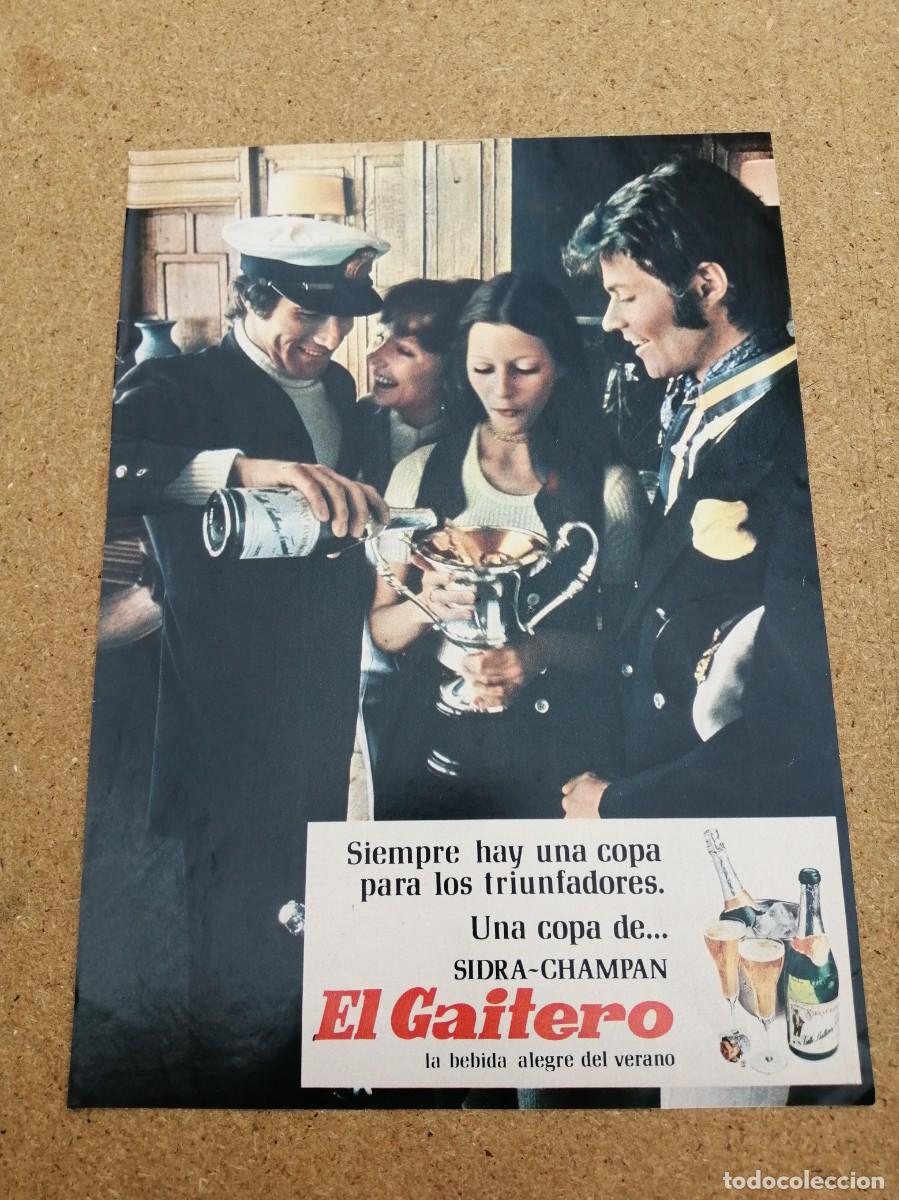 Otros art&iacute;culos de coleccionismo en papel: ANUNCIO. SIDRA EL GAITERO