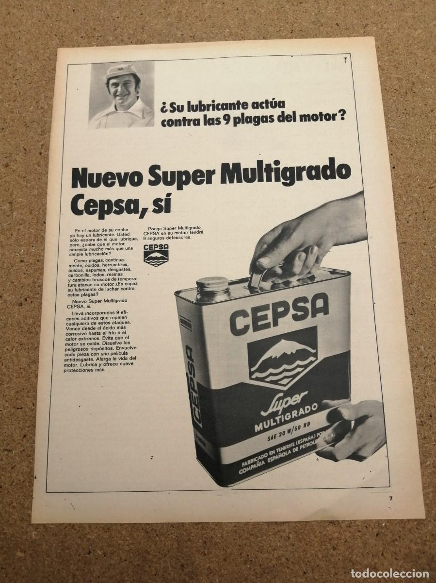 Otros art&iacute;culos de coleccionismo en papel: ANUNCIO. NUEVO SUPER MULTIGRADO CEPSA