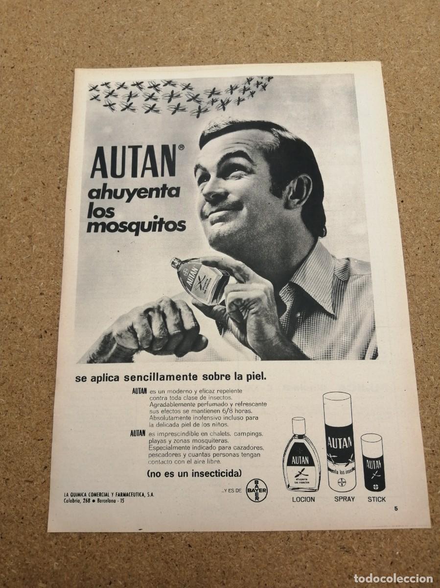 Otros art&iacute;culos de coleccionismo en papel: ANUNCIO. AUTAN, AHUYENTA LOS MOSQUITOS