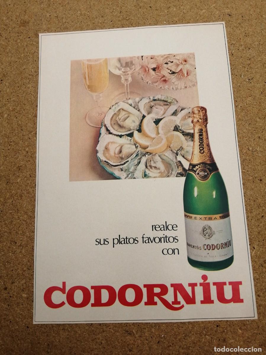 Otros art&iacute;culos de coleccionismo en papel: ANUNCIO. CAVA CODORNIU