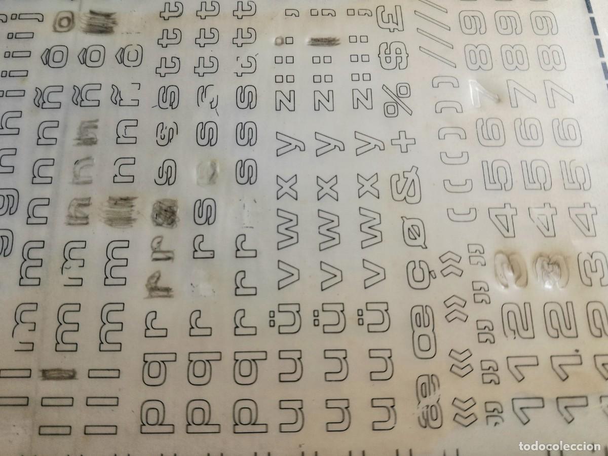 Otros art&iacute;culos de coleccionismo en papel: MECANORMA letter-press 4.5mm